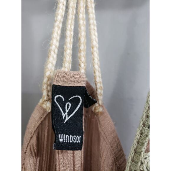 Windsor Dress Women M Vintage y2k Midi Whimsy Fairycore Boho Festival Hippie - Picture 5 of 8